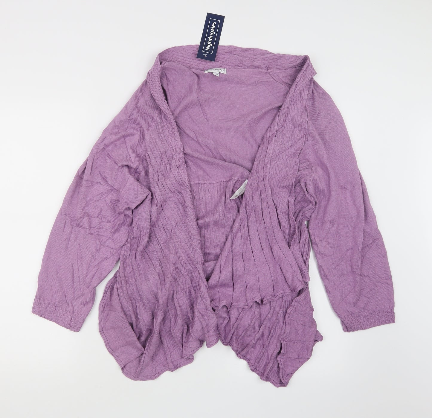 Nightingales Womens Purple  Knit Cardigan Jumper Size 22