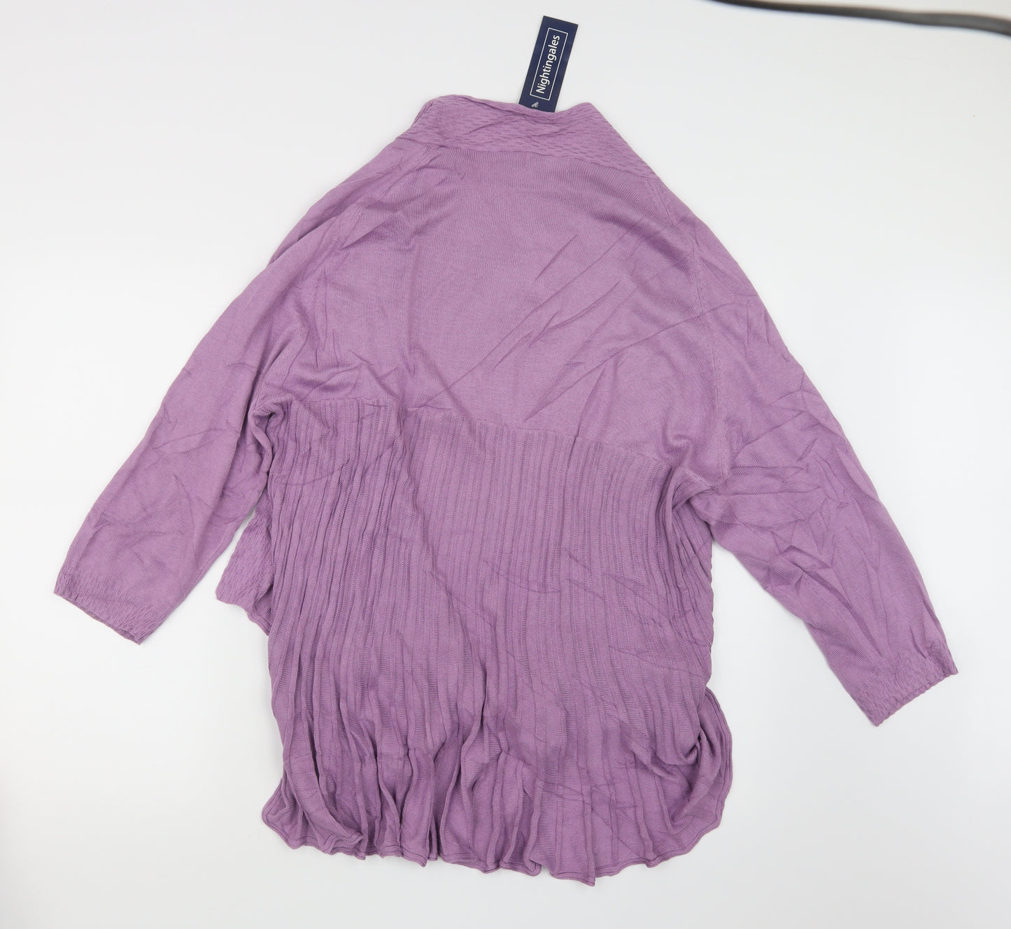 Nightingales Womens Purple  Knit Cardigan Jumper Size 22