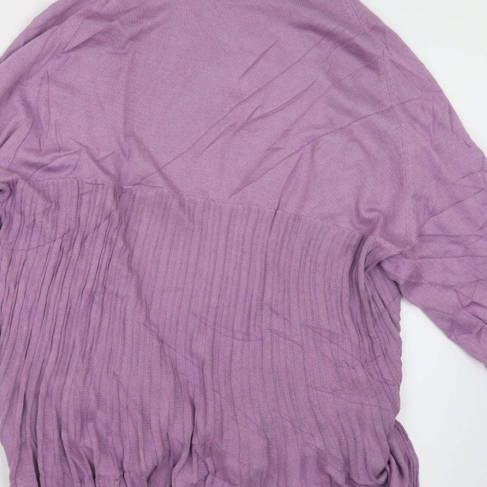 Nightingales Womens Purple  Knit Cardigan Jumper Size 22