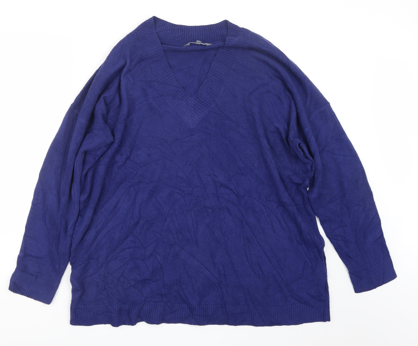 Principles Womens Blue  Knit Pullover Jumper Size 24