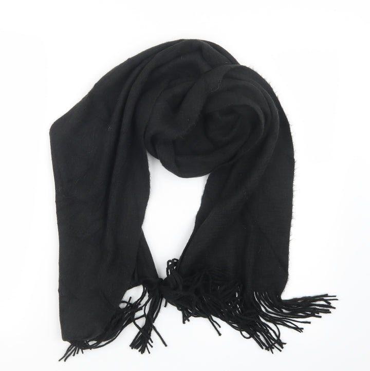 George Womens Black Knit Scarf