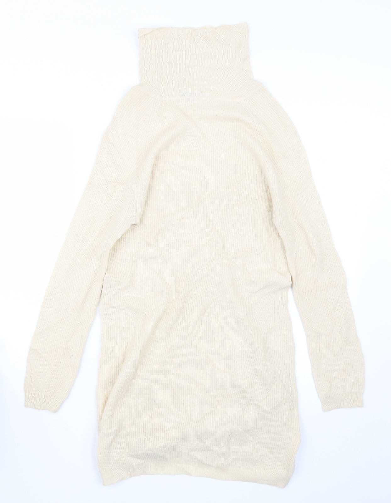 Dorothy Perkins Womens Ivory  Knit Pullover Jumper Size 12  - Long