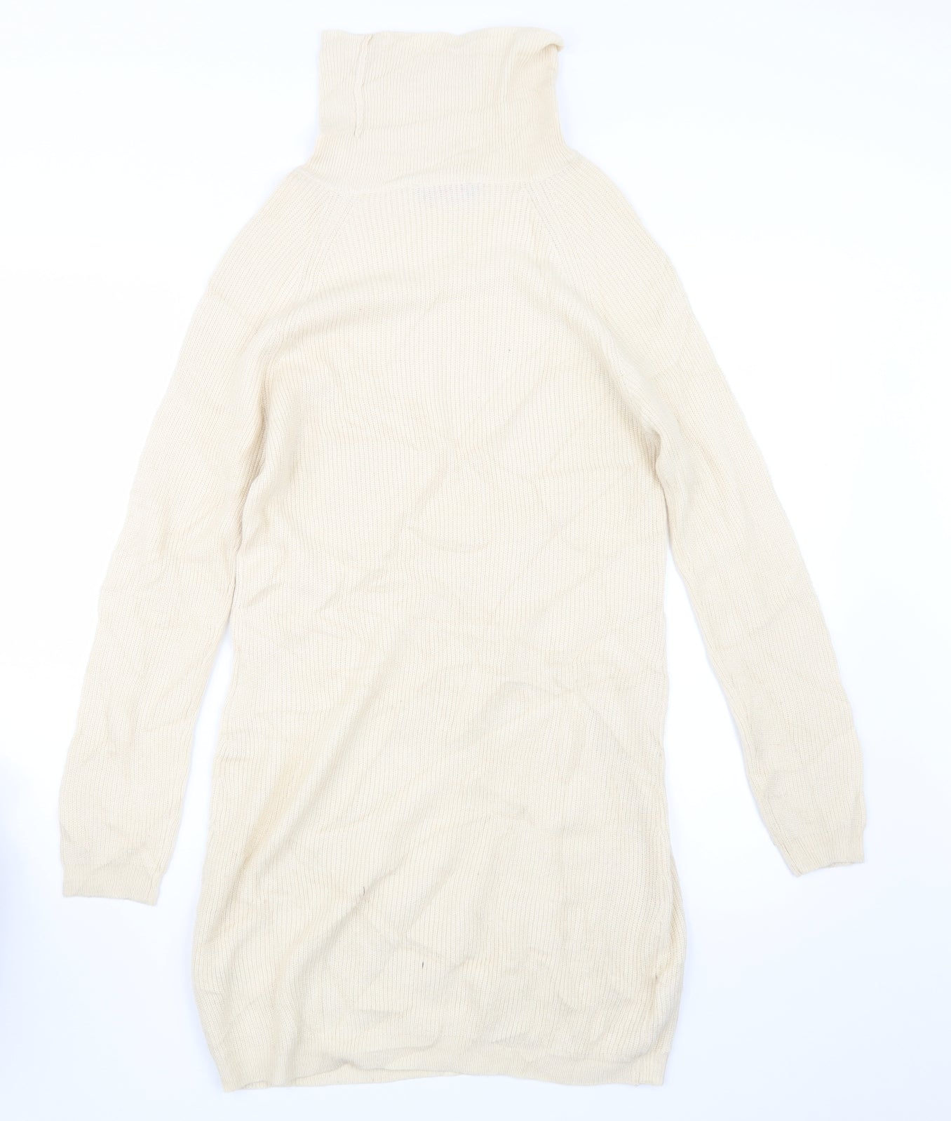 Dorothy Perkins Womens Ivory  Knit Pullover Jumper Size 12  - Long