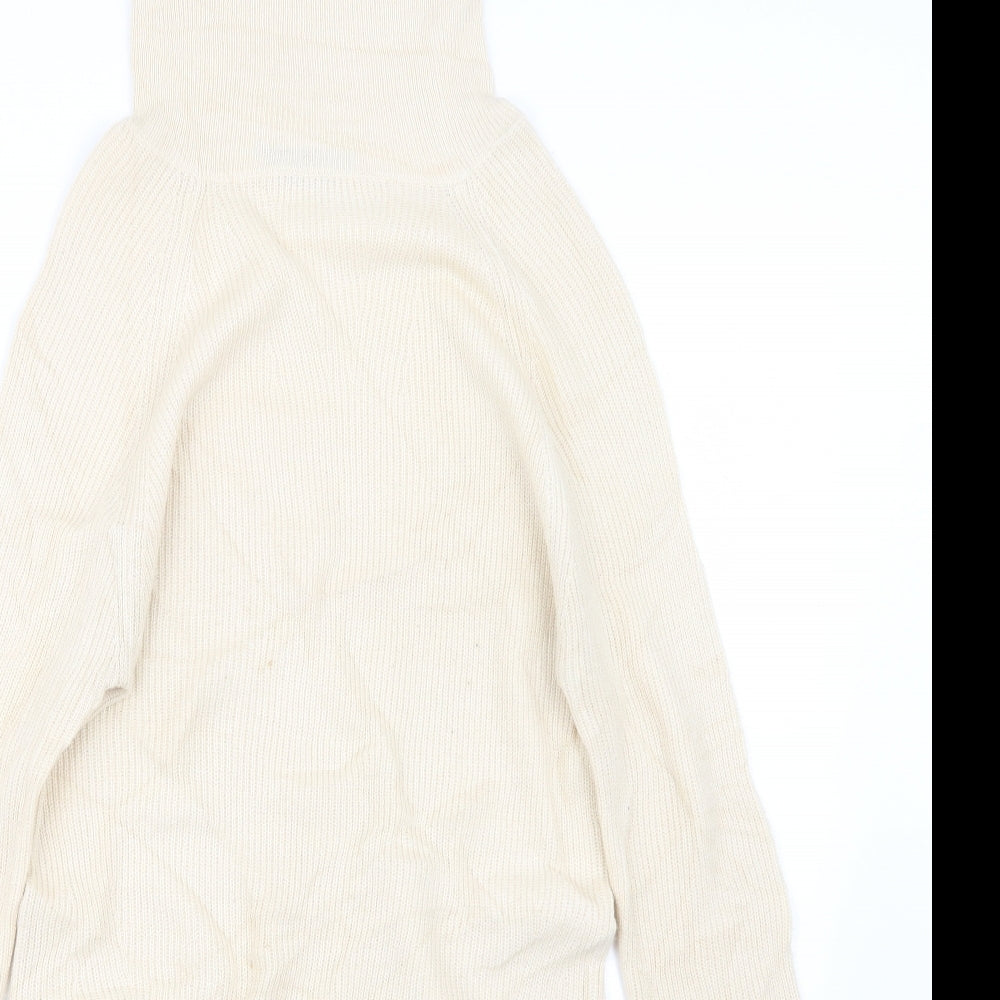 Dorothy Perkins Womens Ivory  Knit Pullover Jumper Size 12  - Long