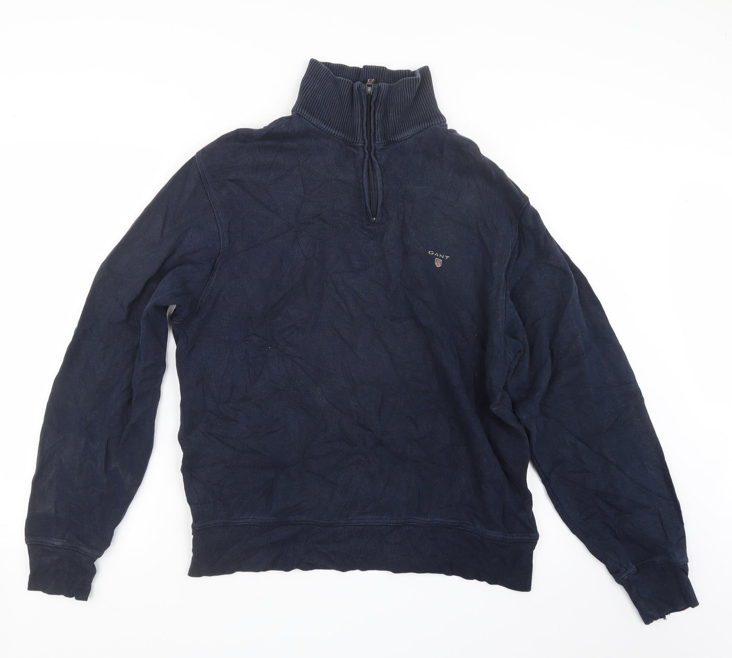 GANT Mens Blue  Knit Pullover Sweatshirt Size L