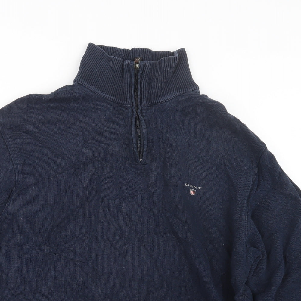 GANT Mens Blue  Knit Pullover Sweatshirt Size L