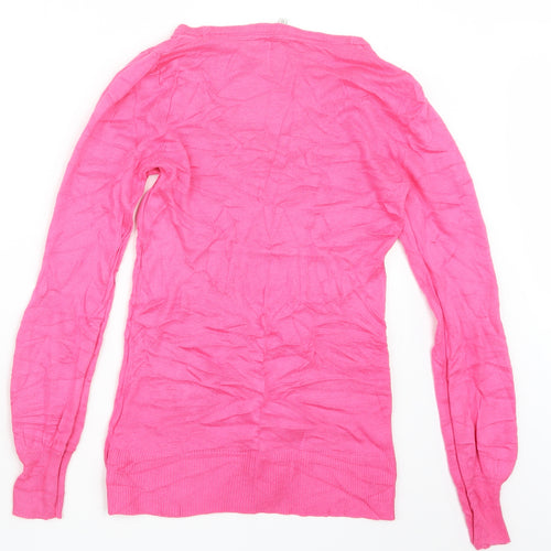 Peacocks Womens Pink  Knit Pullover Jumper Size 10