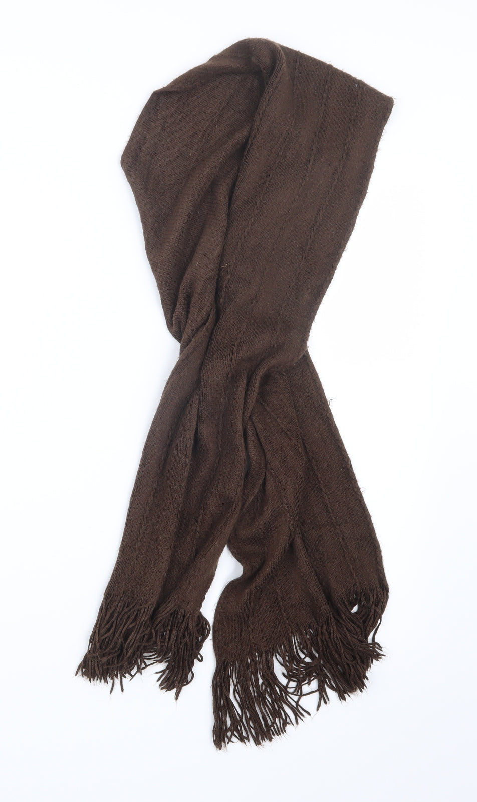 Preworn Womens Brown  Knit  Scarf