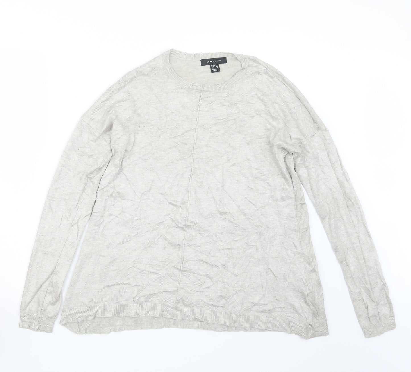 Atmosphere Womens Beige  Knit Pullover Jumper Size 12