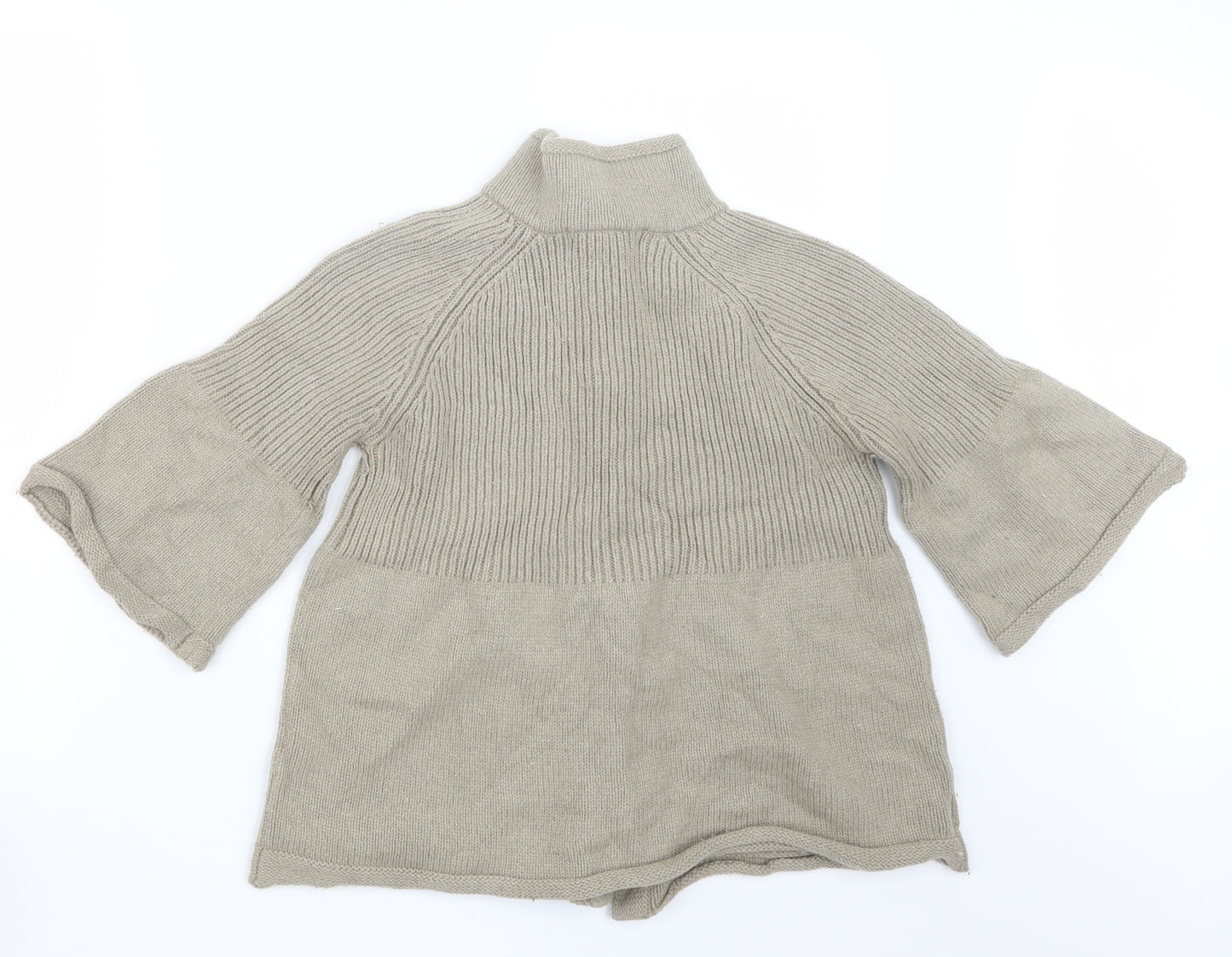 Zara Womens Beige  Knit Cardigan Jumper Size S