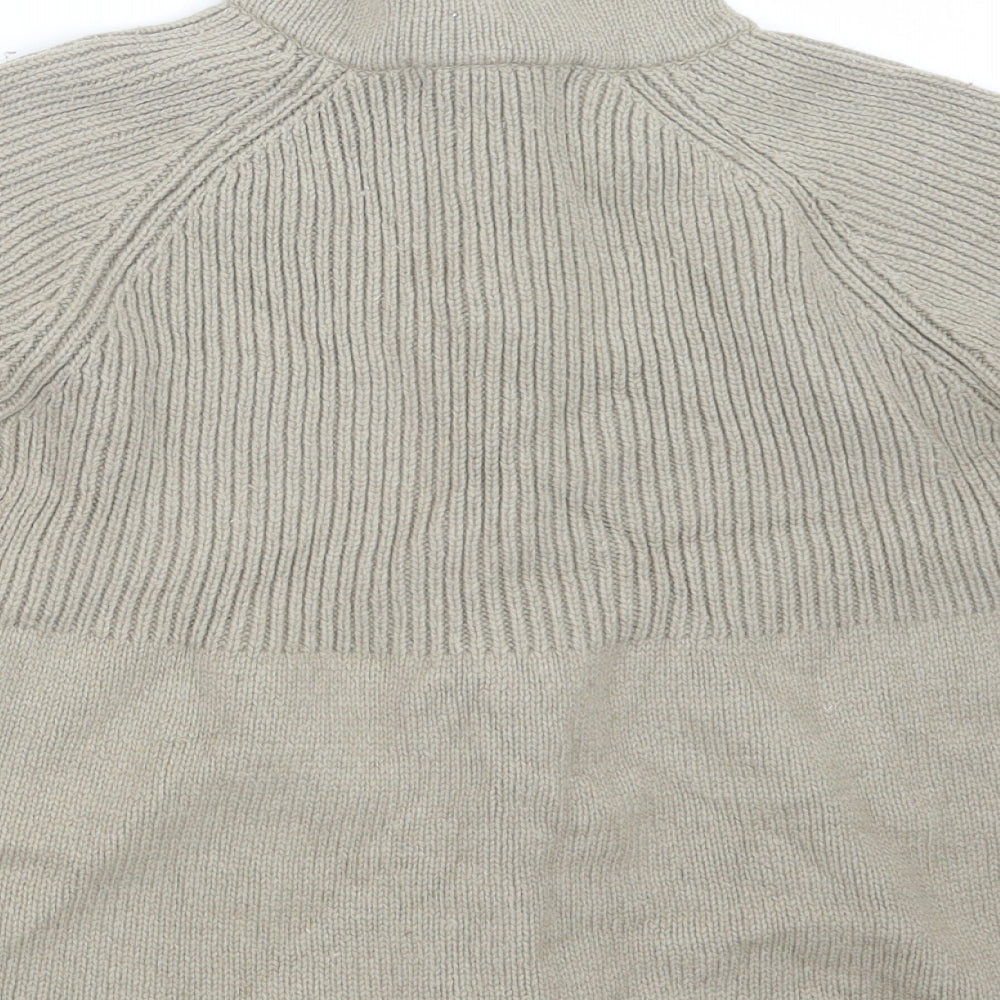 Zara Womens Beige  Knit Cardigan Jumper Size S