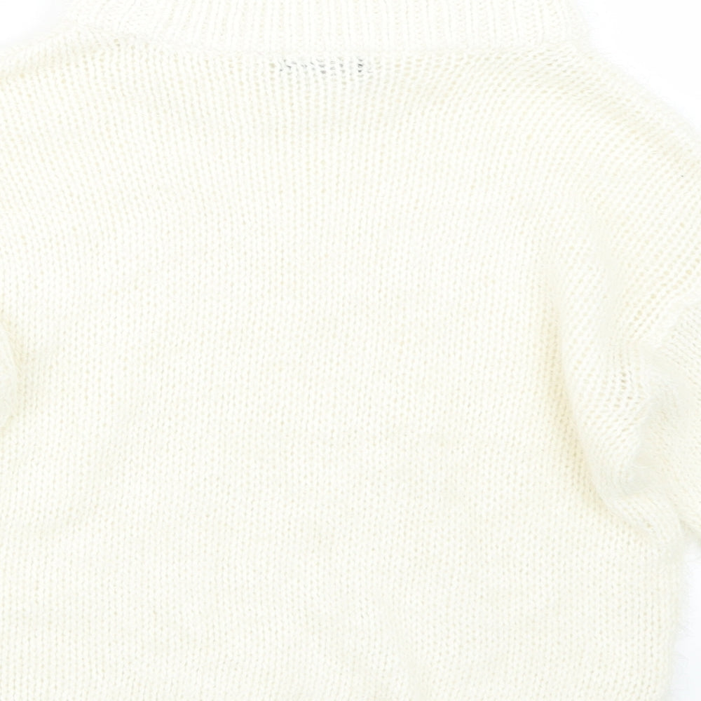 F&F Womens Ivory  Knit Pullover Jumper Size 6