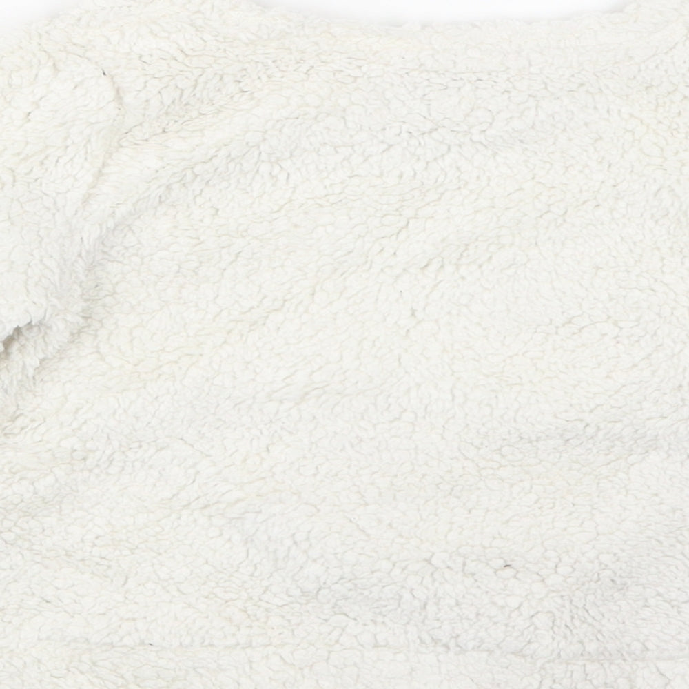 F&F Girls White   Pullover Jumper Size 12-18 Months