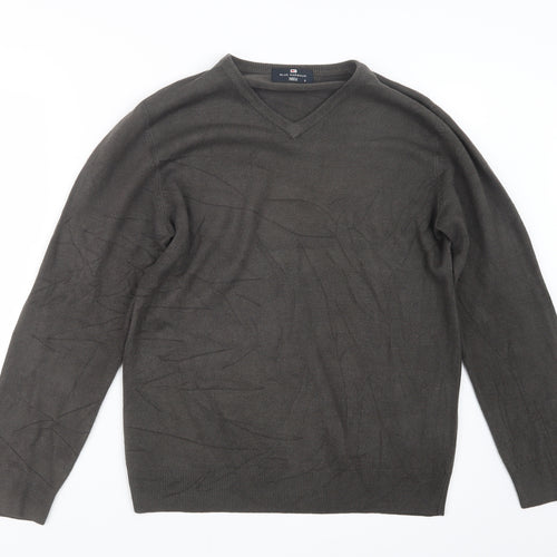 Blue Harbour Mens Brown  Knit Pullover Jumper Size S