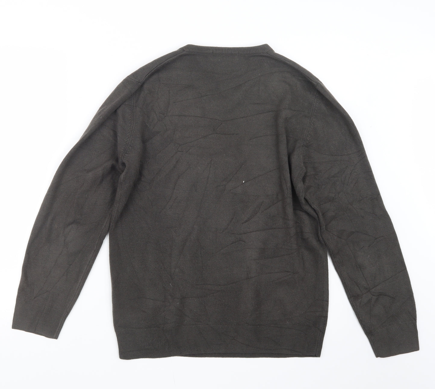 Blue Harbour Mens Brown  Knit Pullover Jumper Size S