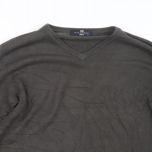 Blue Harbour Mens Brown  Knit Pullover Jumper Size S