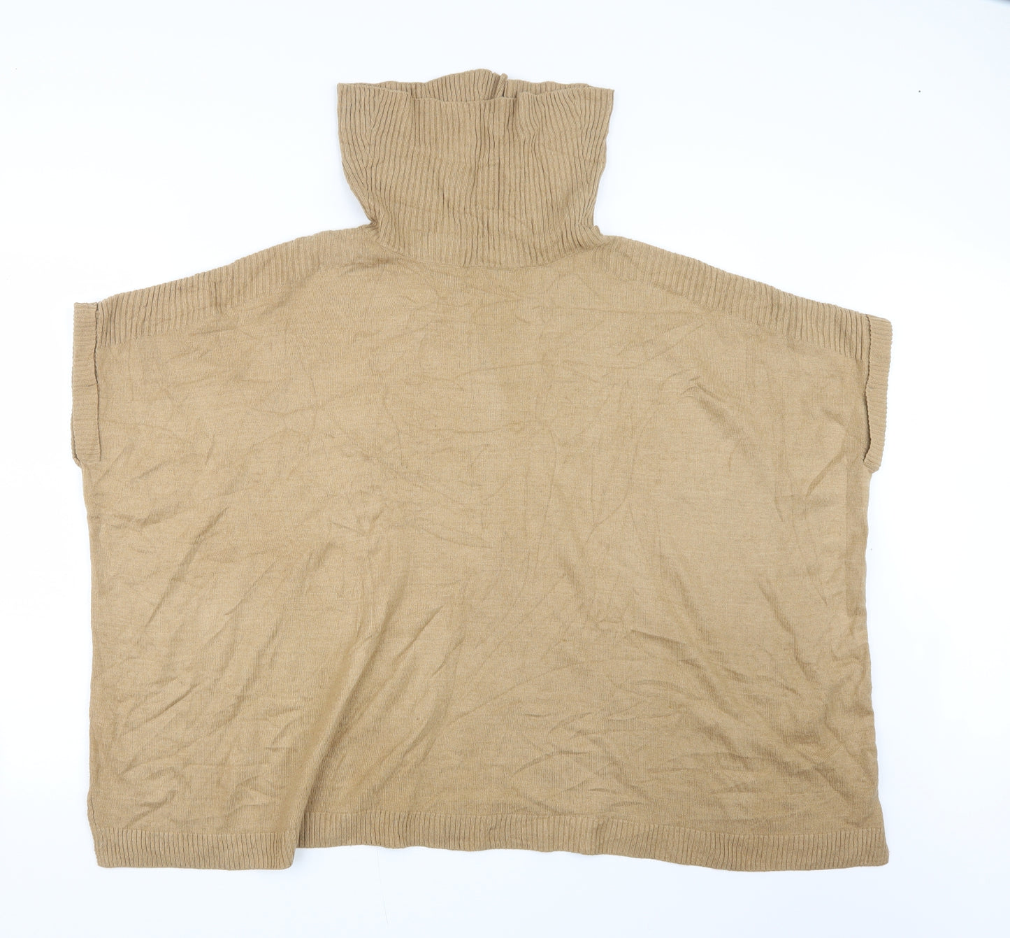 New Look Womens Beige  Knit Pullover Jumper Size 10