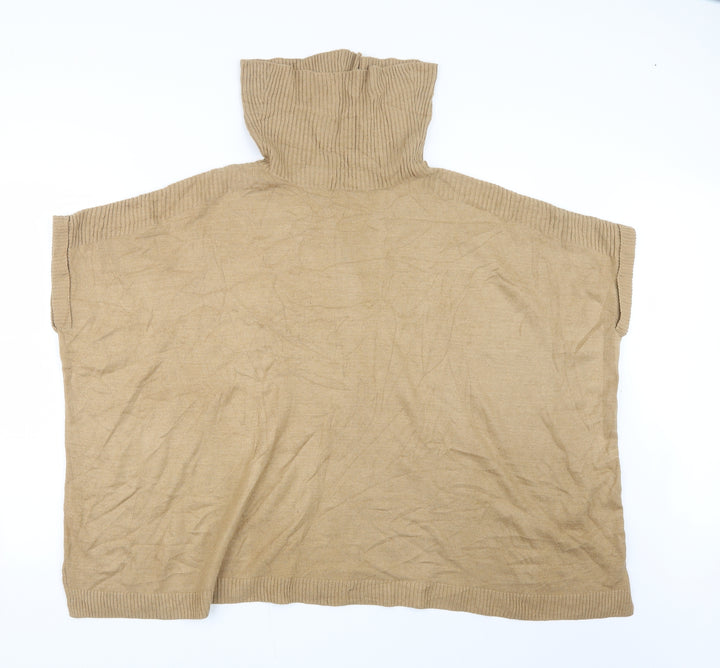 New Look Womens Beige  Knit Pullover Jumper Size 10