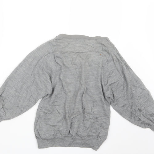 BALLSEY Womens Grey  Knit Cardigan Jumper Size 10