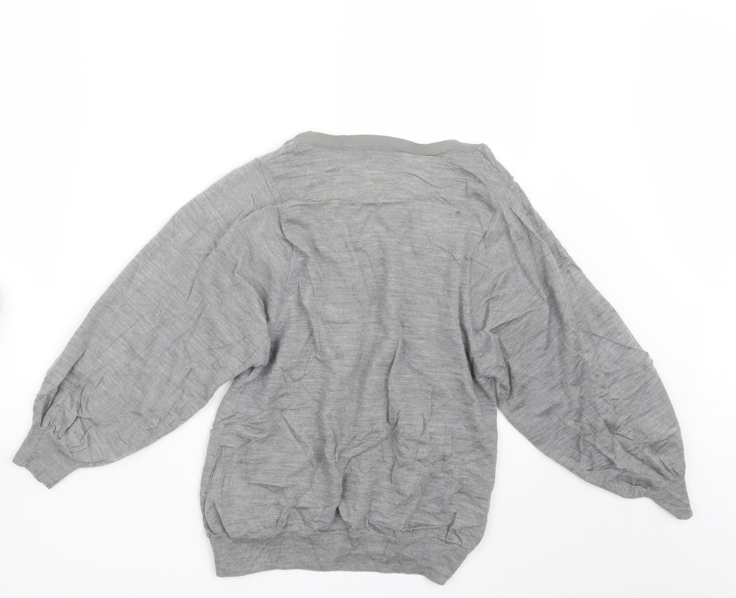 BALLSEY Womens Grey  Knit Cardigan Jumper Size 10