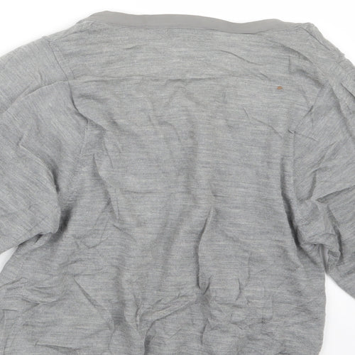 BALLSEY Womens Grey  Knit Cardigan Jumper Size 10