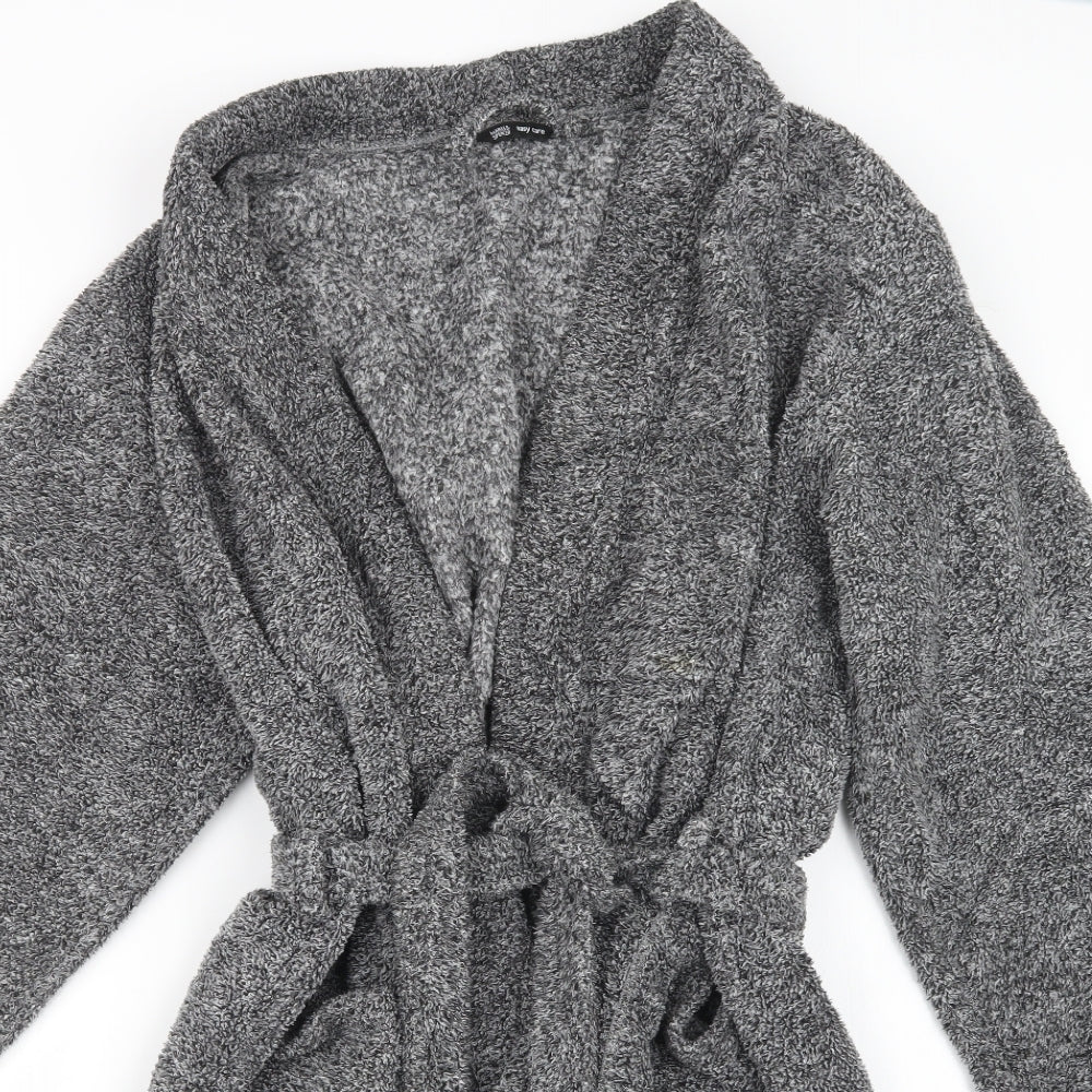 Marks and Spencer Mens Grey Geometric   Robe Size M