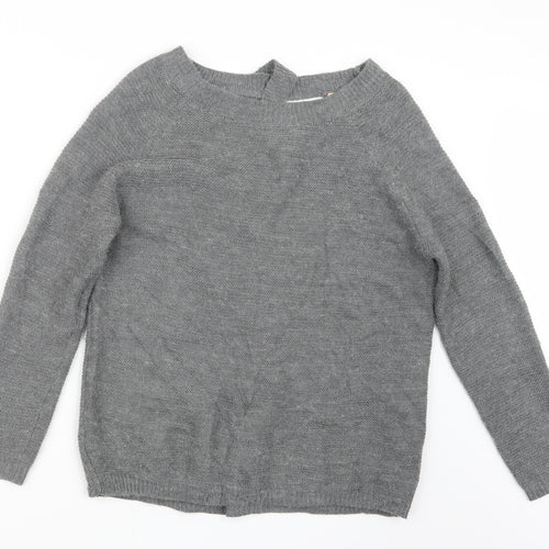 Memory & Co Womens Grey  Knit Pullover Jumper Size L