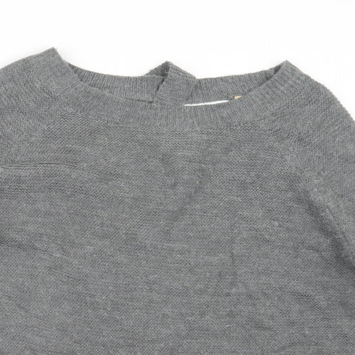 Memory & Co Womens Grey  Knit Pullover Jumper Size L