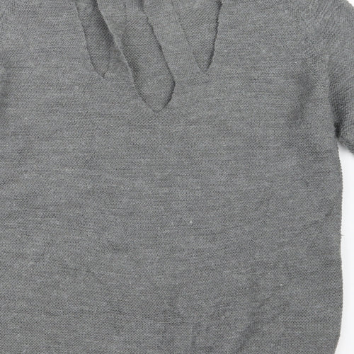 Memory & Co Womens Grey  Knit Pullover Jumper Size L