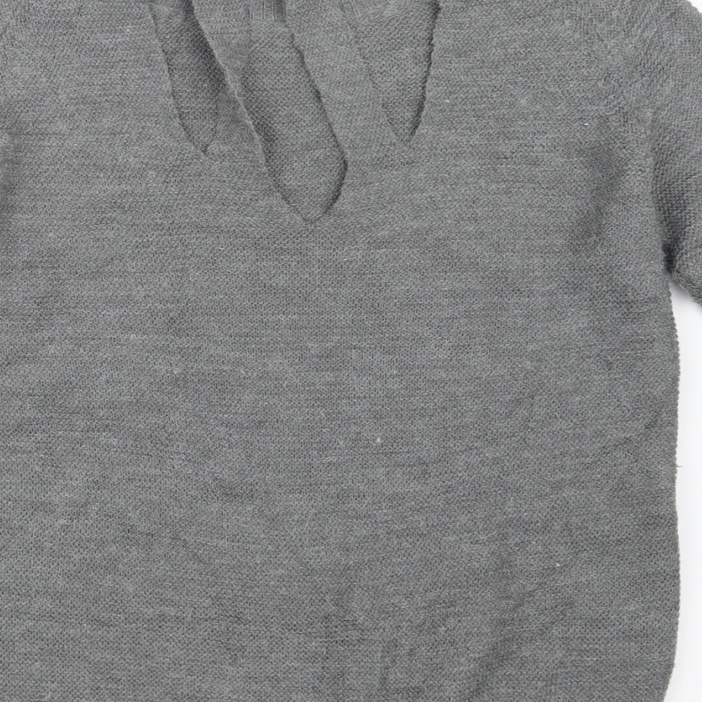 Memory & Co Womens Grey  Knit Pullover Jumper Size L