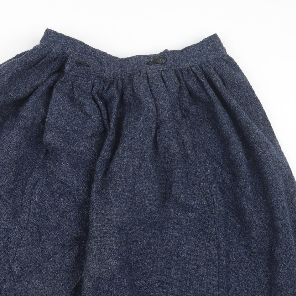 Preworn Womens Blue   A-Line Skirt Size 24 in