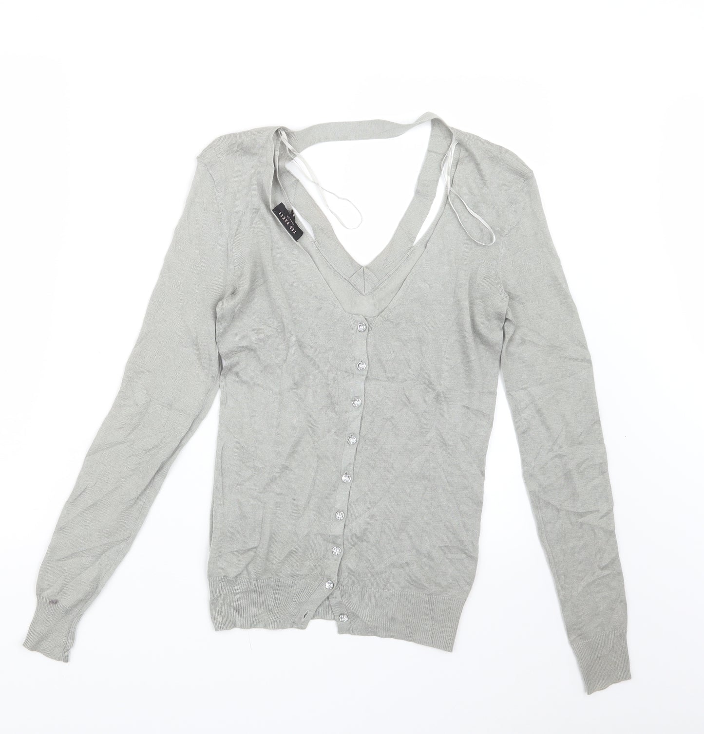 Ted Baker Womens Grey  Knit Pullover Jumper Size S