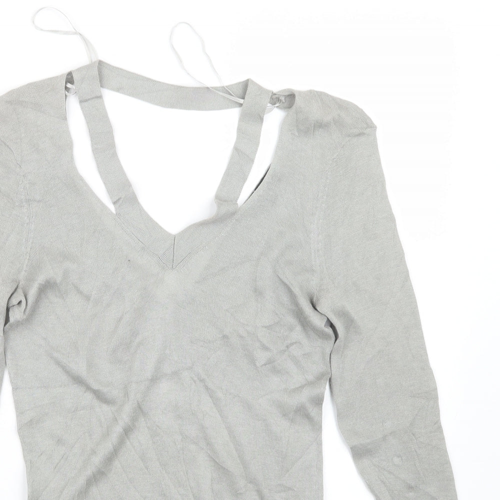Ted Baker Womens Grey  Knit Pullover Jumper Size S