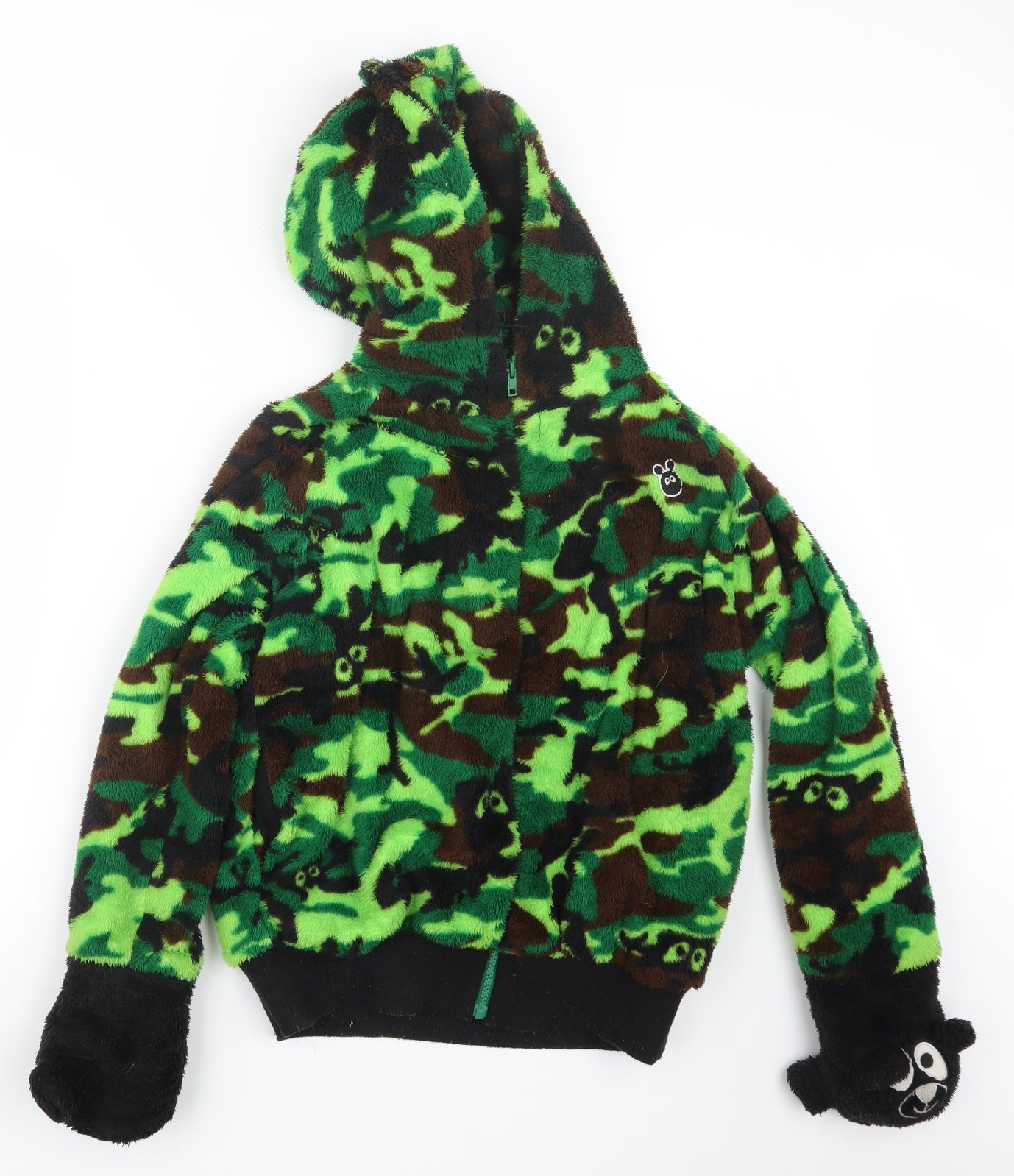 Mini Cream Womens Green Camouflage  Jacket  Size XS