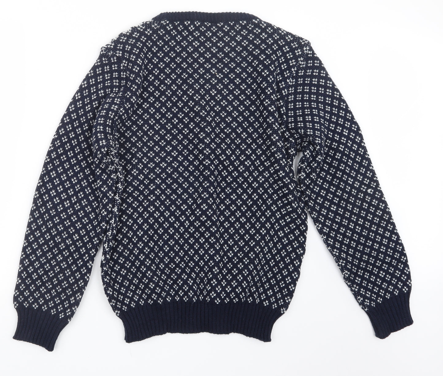 SweaterCo Mens Blue  Knit Pullover Jumper Size S