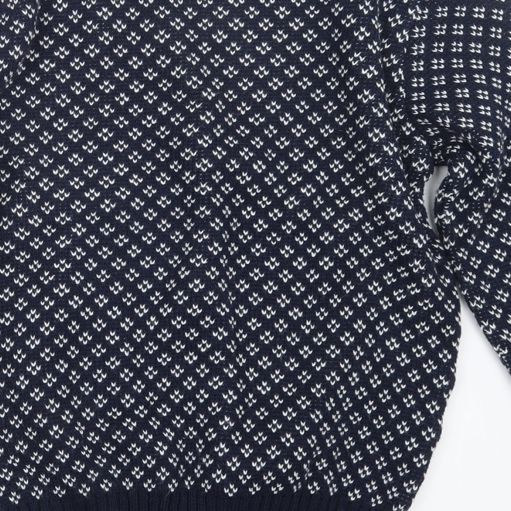 SweaterCo Mens Blue  Knit Pullover Jumper Size S