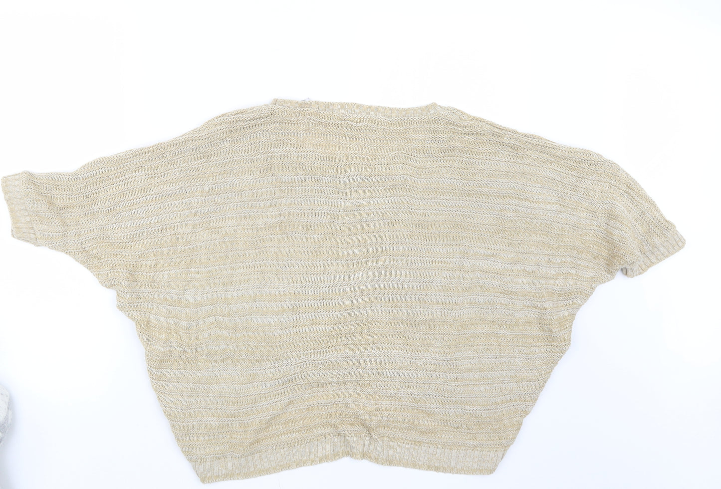New Look Womens Beige  Knit Pullover Jumper Size 8