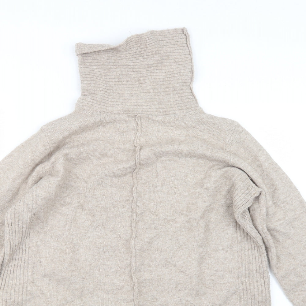 Wallis Womens Beige  Knit Pullover Jumper Size M