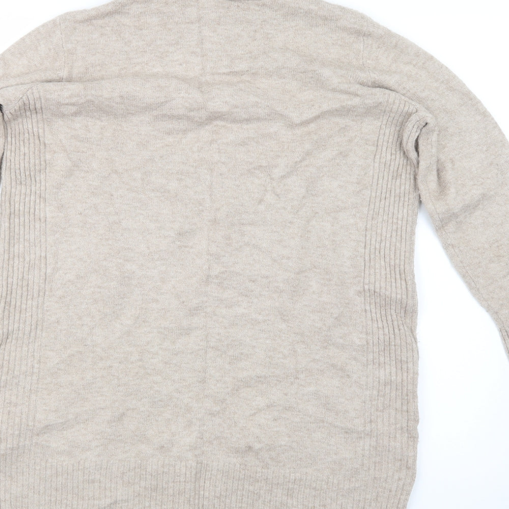 Wallis Womens Beige  Knit Pullover Jumper Size M