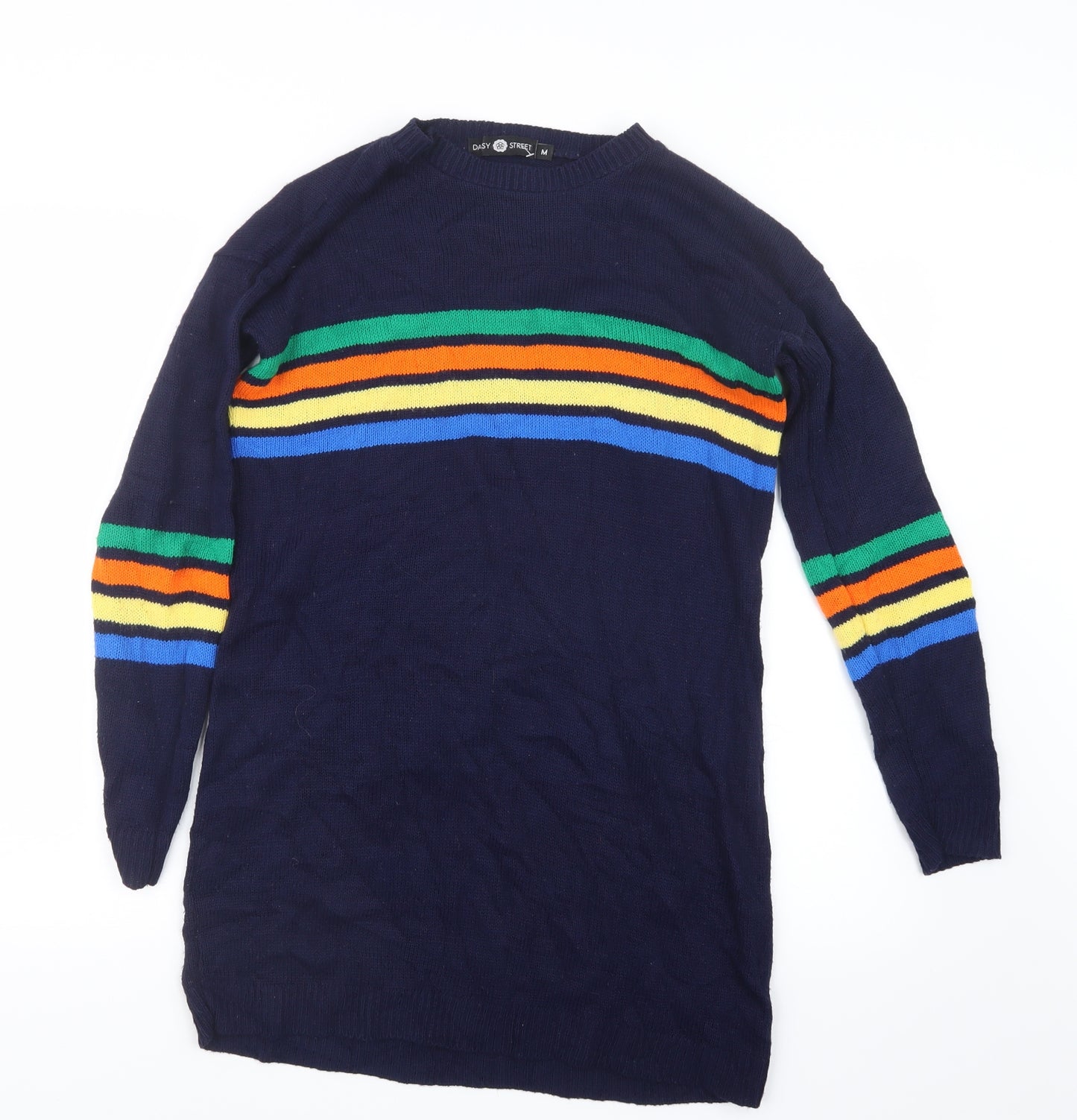 Daisy Street Womens Blue  Knit Pullover Jumper Size M