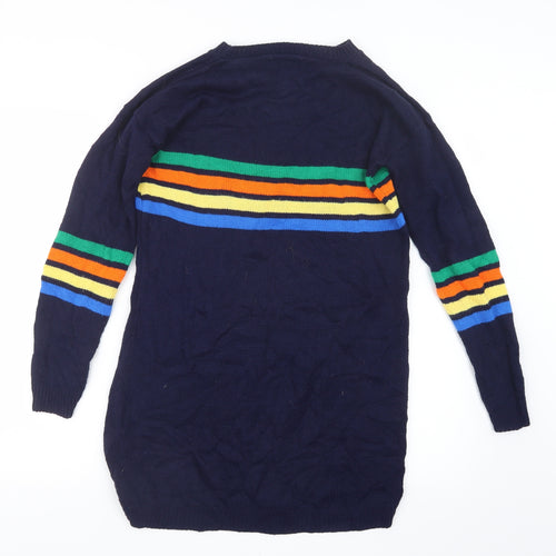 Daisy Street Womens Blue  Knit Pullover Jumper Size M