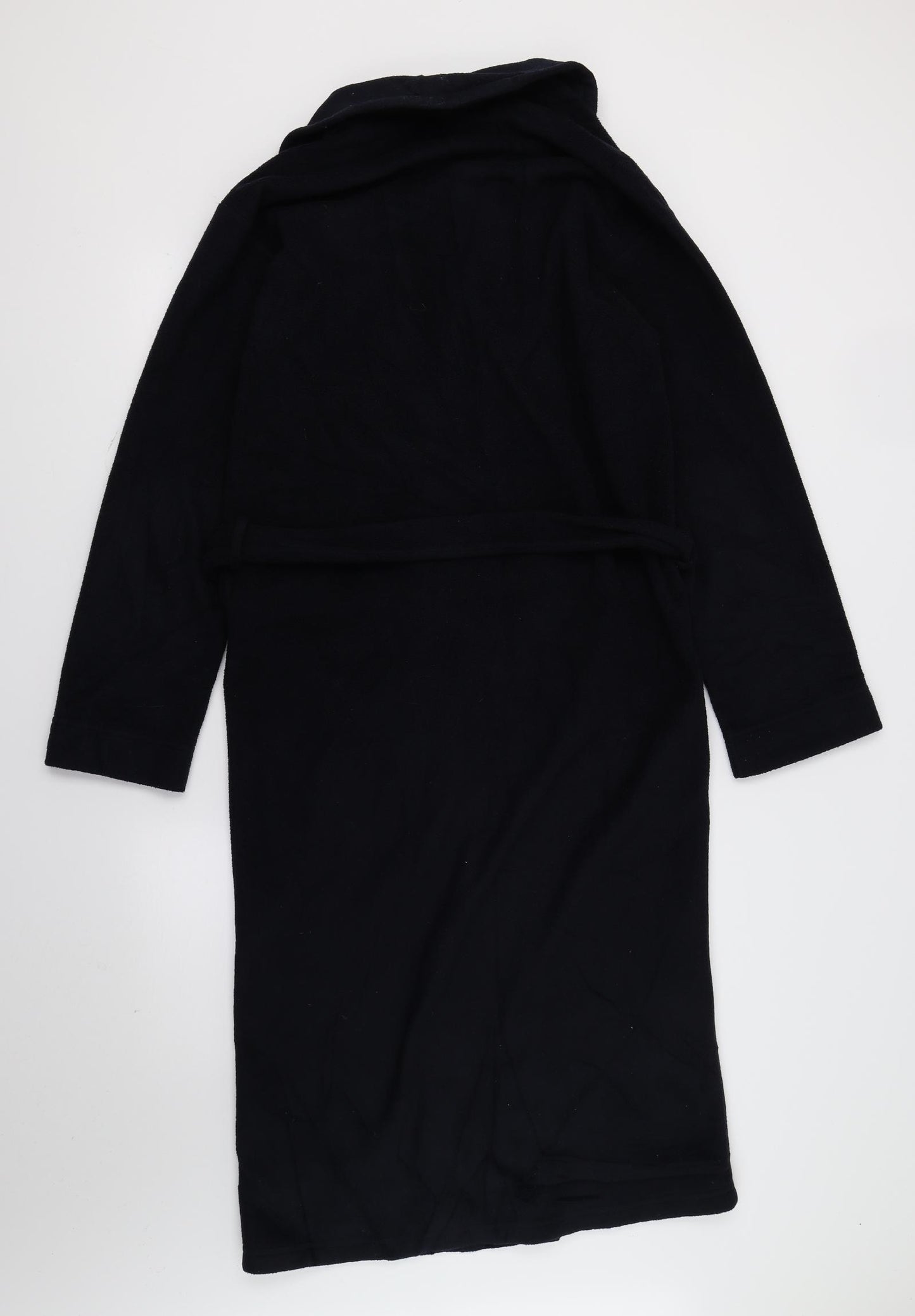 Blue Harbour Mens Black  Fleece  Robe Size S