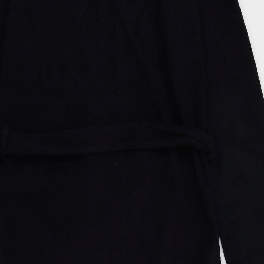 Blue Harbour Mens Black  Fleece  Robe Size S