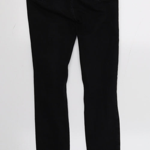 Denim & Co. Womens Black  Denim Skinny Jeans Size 6 L27 in
