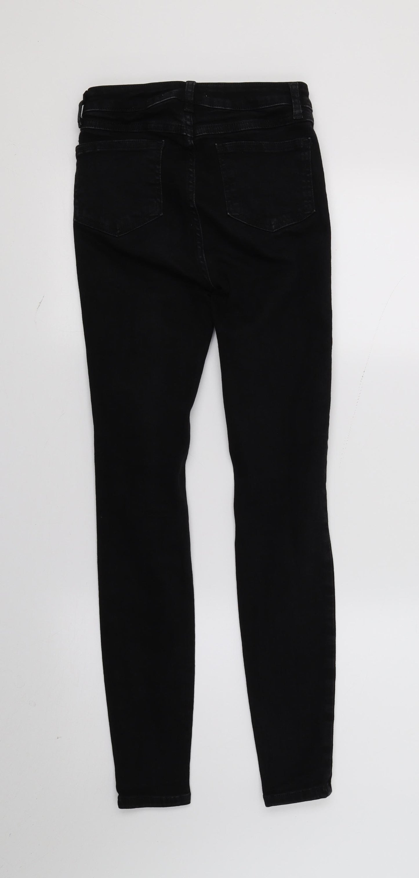 Denim & Co. Womens Black  Denim Skinny Jeans Size 6 L27 in