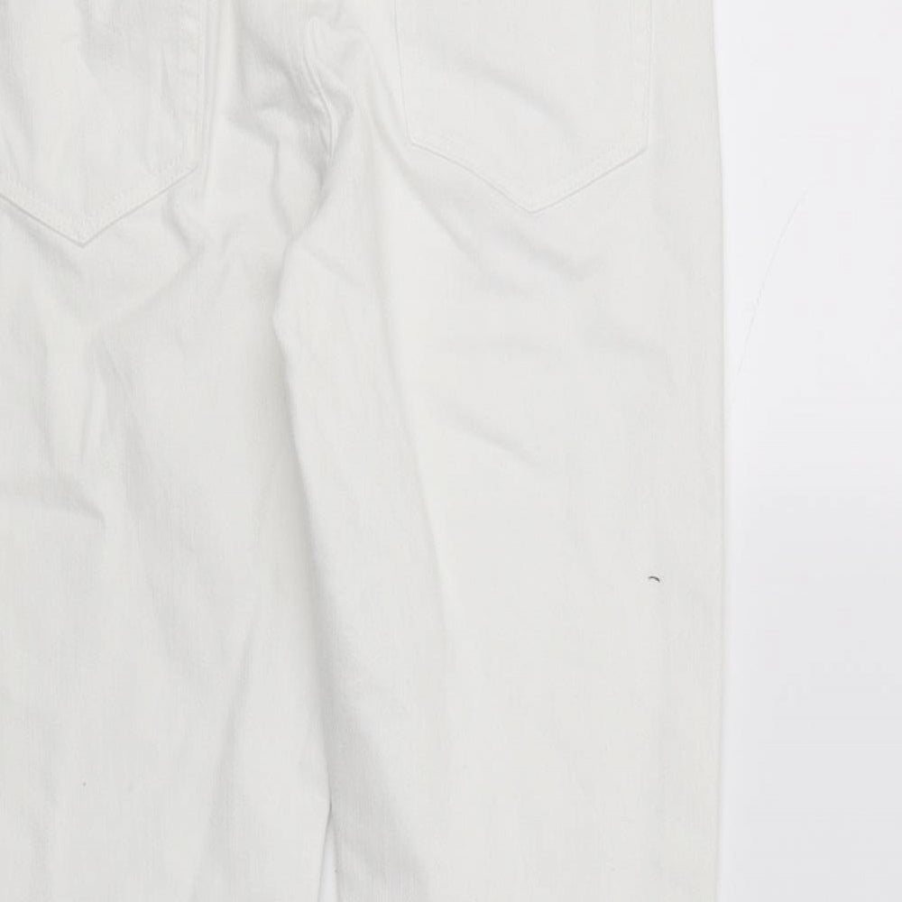 Autograph Womens White  Denim Skinny Jeans Size 8 L26 in