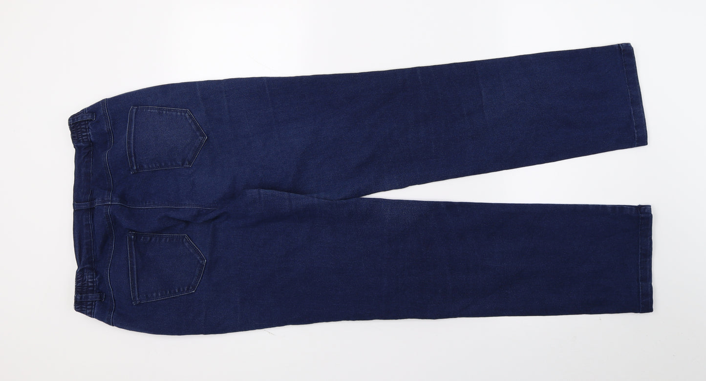 Bonmarché Womens Blue  Denim Straight Jeans Size 12 L28 in