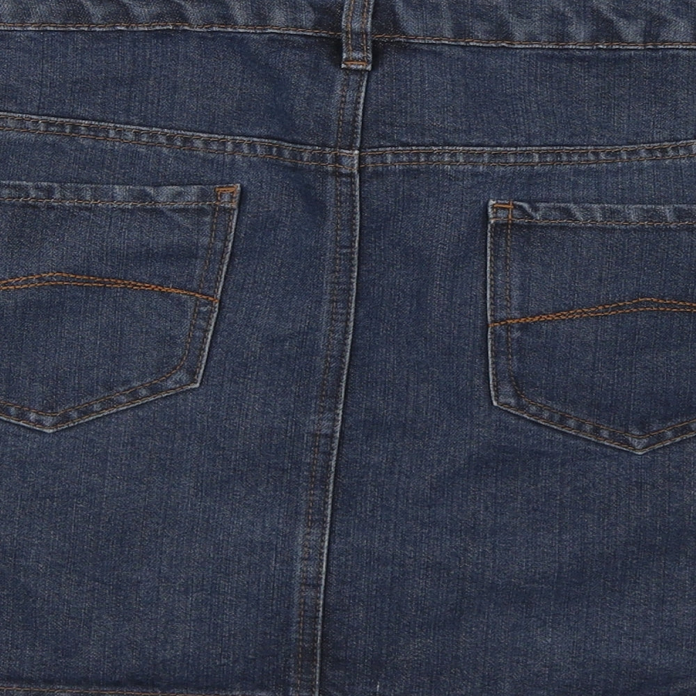 George Womens Blue  Denim A-Line Skirt Size 18