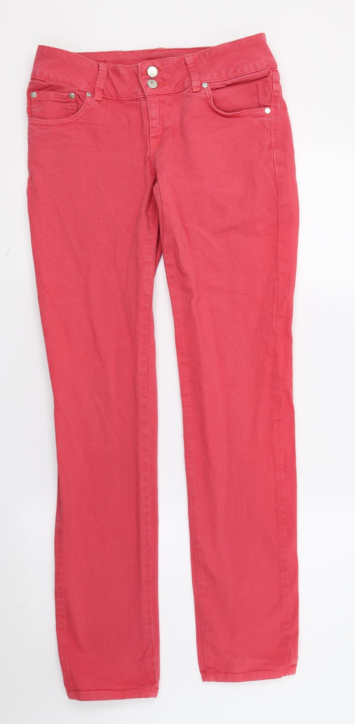 LTB Womens Pink  Denim Straight Jeans  L32 in