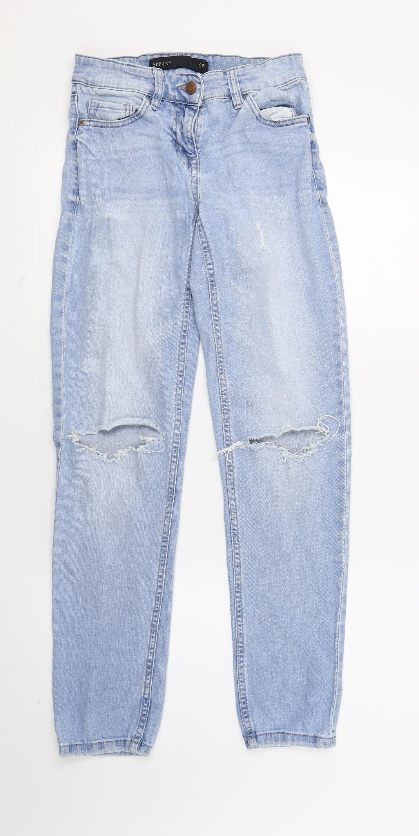 NEXT Womens Blue  Denim Skinny Jeans Size 6 L29 in